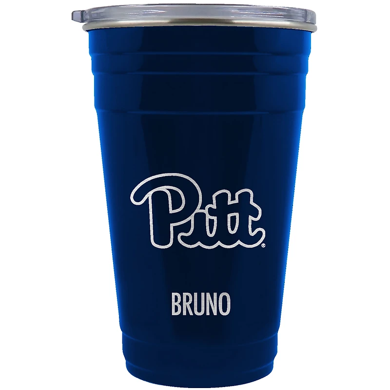 Pitt Panthers Team Logo 22oz. Personalized Tailgater Travel Tumbler
