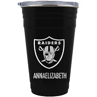 Las Vegas Raiders Team Logo 22oz. Personalized Tailgater Travel Tumbler