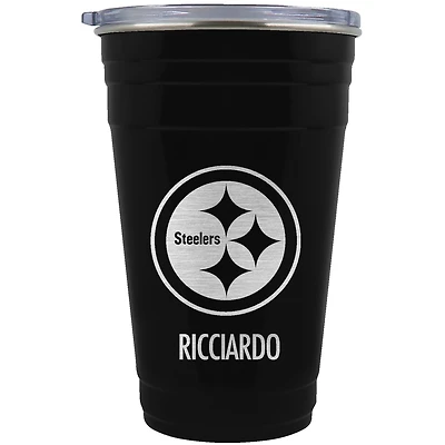 Pittsburgh Steelers Team Logo 22oz. Personalized Tailgater Travel Tumbler