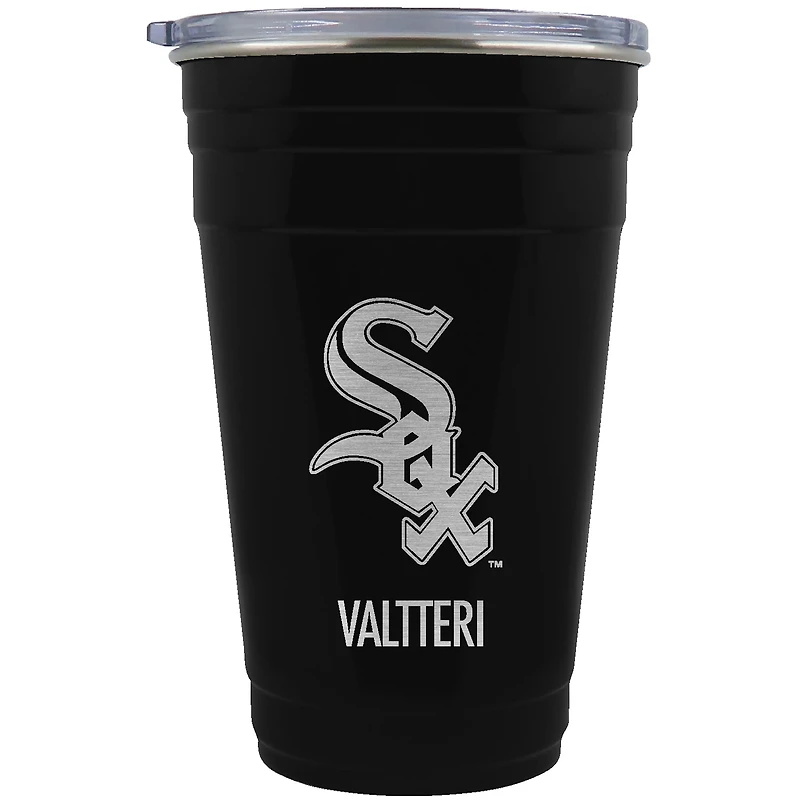 Chicago White Sox Team Logo 22oz. Personalized Tailgater Travel Tumbler
