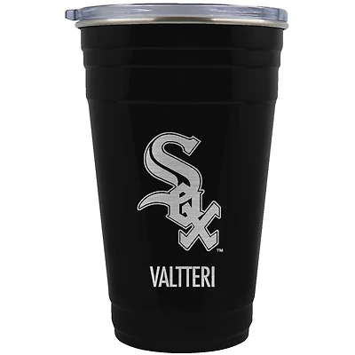 Chicago White Sox Team Logo 22oz. Personalized Tailgater Travel Tumbler
