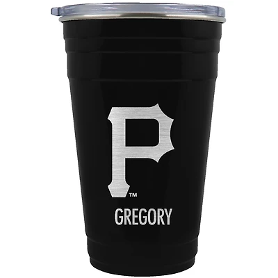 Pittsburgh Pirates Team Logo 22oz. Personalized Tailgater Travel Tumbler