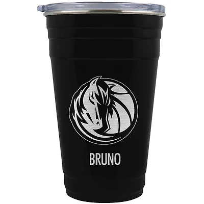 Dallas Mavericks Team Logo 22oz. Personalized Tailgater Travel Tumbler