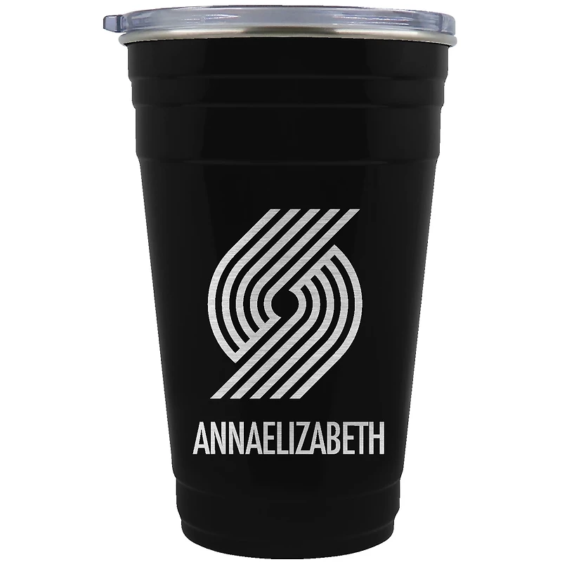 Portland Trail Blazers Team Logo 22oz. Personalized Tailgater Travel Tumbler