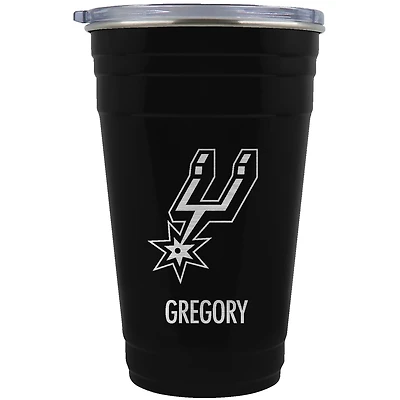 San Antonio Spurs Team Logo 22oz. Personalized Tailgater Travel Tumbler