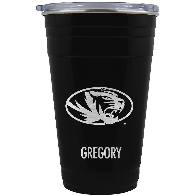 Missouri Tigers Team Logo 22oz. Personalized Tailgater Travel Tumbler