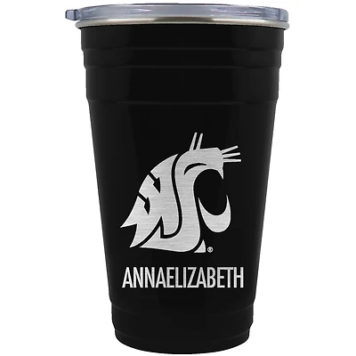 Washington State Cougars Team Logo 22oz. Personalized Tailgater Travel Tumbler
