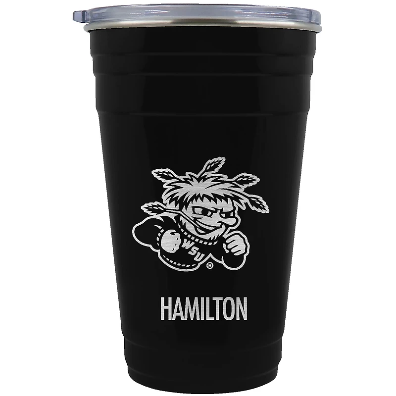 Wichita State Shockers Team Logo 22oz. Personalized Tailgater Travel Tumbler
