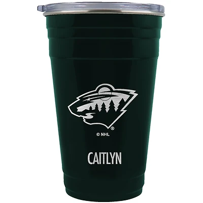 Minnesota Wild Team Logo 22oz. Personalized Tailgater Travel Tumbler