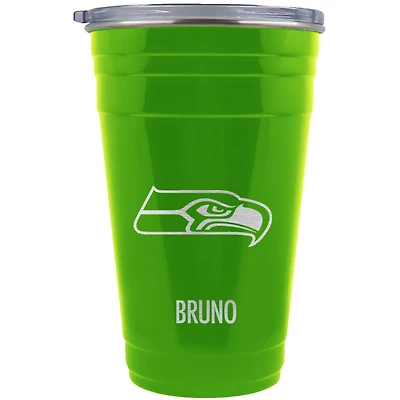 Seattle Seahawks Team Logo 22oz. Personalized Tailgater Travel Tumbler
