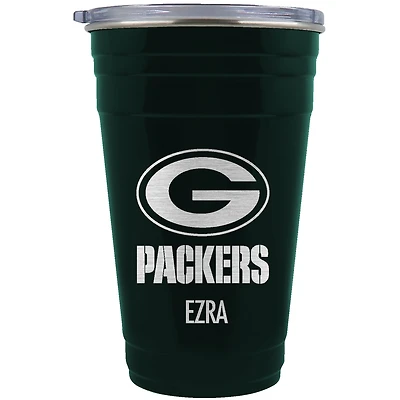 Green Bay Packers Team Logo 22oz. Personalized Tailgater Travel Tumbler