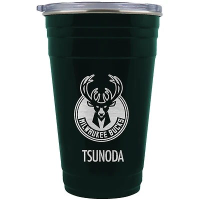 Milwaukee Bucks Team Logo 22oz. Personalized Tailgater Travel Tumbler