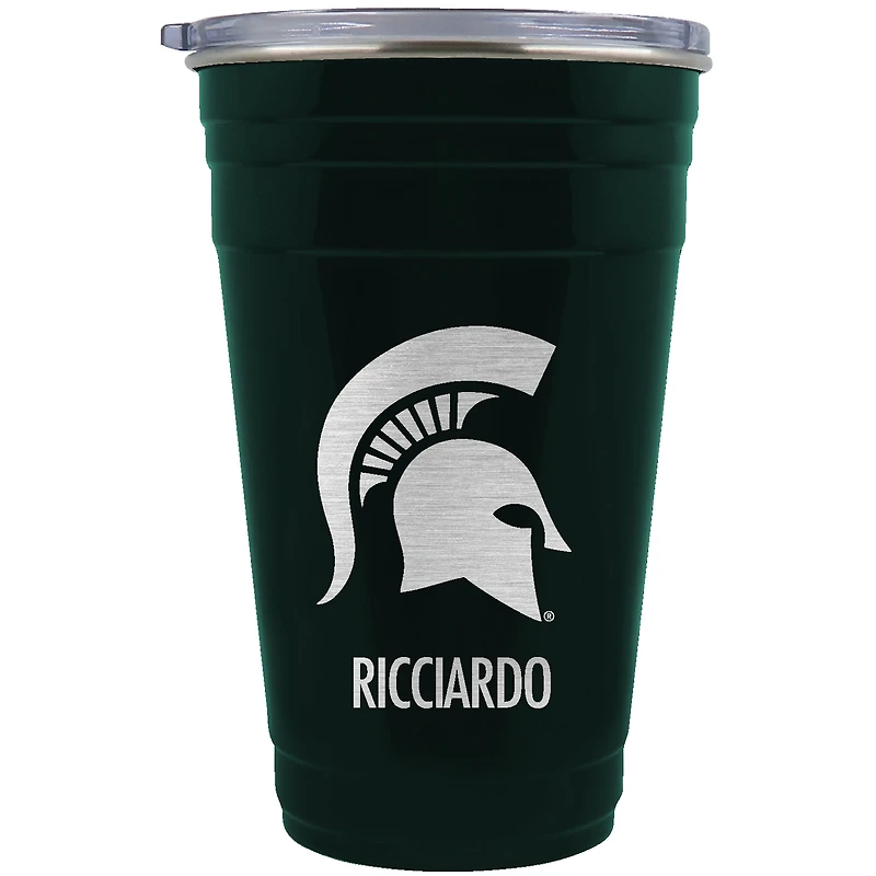 Michigan State Spartans Team Logo 22oz. Personalized Tailgater Travel Tumbler