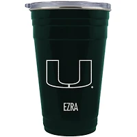 Miami Hurricanes Team Logo 22oz. Personalized Tailgater Travel Tumbler