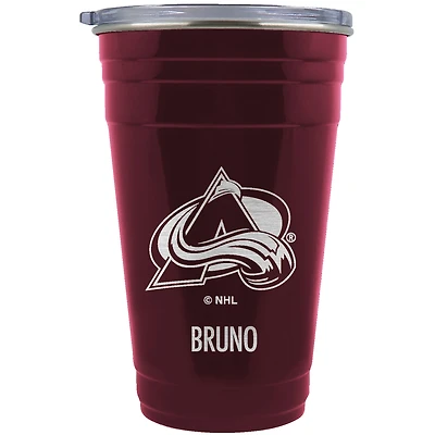 Colorado Avalanche Team Logo 22oz. Personalized Tailgater Travel Tumbler