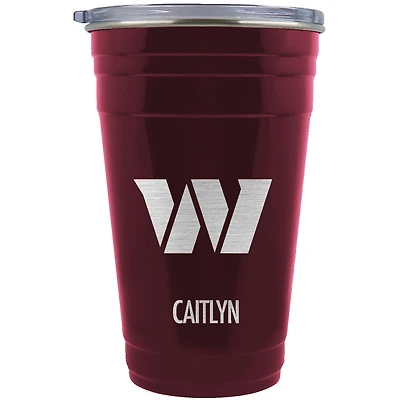 Washington Commanders Team Logo 22oz. Personalized Tailgater Travel Tumbler