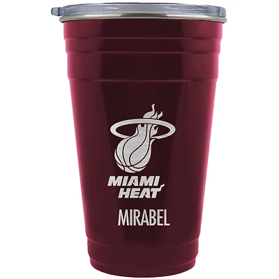 Miami Heat Team Logo 22oz. Personalized Tailgater Travel Tumbler