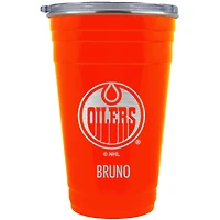Edmonton Oilers Team Logo 22oz. Personalized Tailgater Travel Tumbler