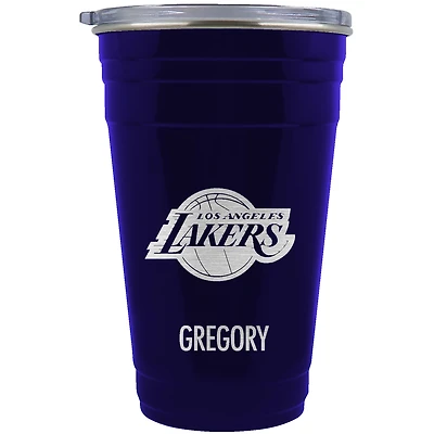 Los Angeles Lakers Team Logo 22oz. Personalized Tailgater Travel Tumbler
