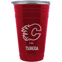 Calgary Flames Team Logo 22oz. Personalized Tailgater Travel Tumbler