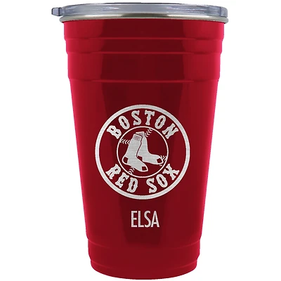 Boston Red Sox Team Logo 22oz. Personalized Tailgater Travel Tumbler