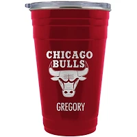 Chicago Bulls Team Logo 22oz. Personalized Tailgater Travel Tumbler