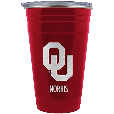 Oklahoma Sooners Team Logo 22oz. Personalized Tailgater Travel Tumbler