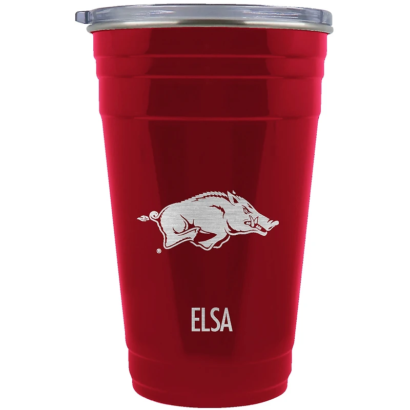 Arkansas Razorbacks Team Logo 22oz. Personalized Tailgater Travel Tumbler