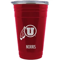 Utah Utes Team Logo 22oz. Personalized Tailgater Travel Tumbler