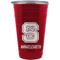 NC State Wolfpack Team Logo 22oz. Personalized Tailgater Travel Tumbler