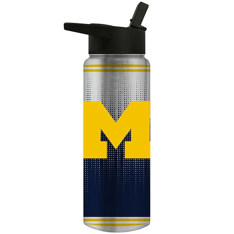 Michigan Wolverines Team Logo 24oz. Personalized Jr. Thirst Water Bottle