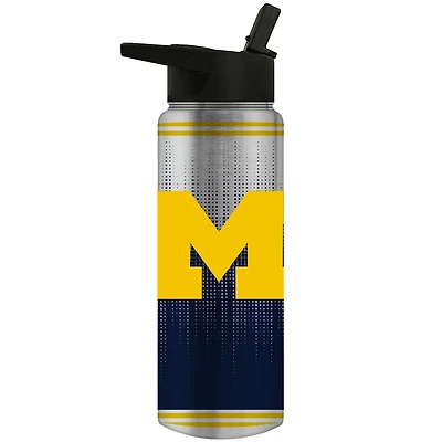 Michigan Wolverines Team Logo 24oz. Personalized Jr. Thirst Water Bottle