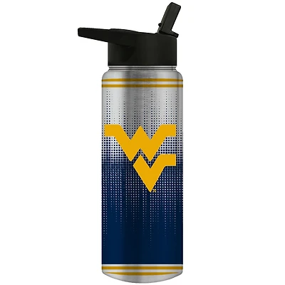 West Virginia Mountaineers Team Logo 24oz. Personalized Jr. Thirst Water Bottle