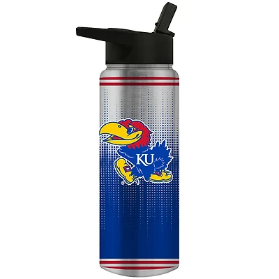 Kansas Jayhawks Team Logo 24oz. Personalized Jr. Thirst Water Bottle