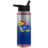 Kansas Jayhawks Team Logo 24oz. Personalized Jr. Thirst Water Bottle