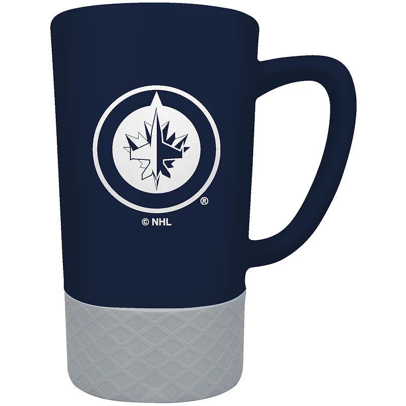 Winnipeg Jets Team Logo 16oz. Laser Etched Jump Mug