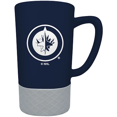 Winnipeg Jets Team Logo 16oz. Laser Etched Jump Mug