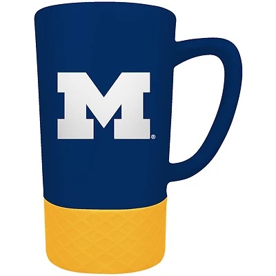 Michigan Wolverines Team Logo 16oz. Laser Etched Jump Mug