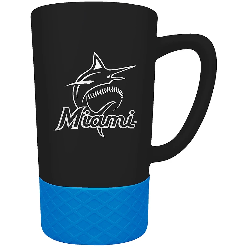 Miami Marlins Team Logo 16oz. Laser Etched Jump Mug