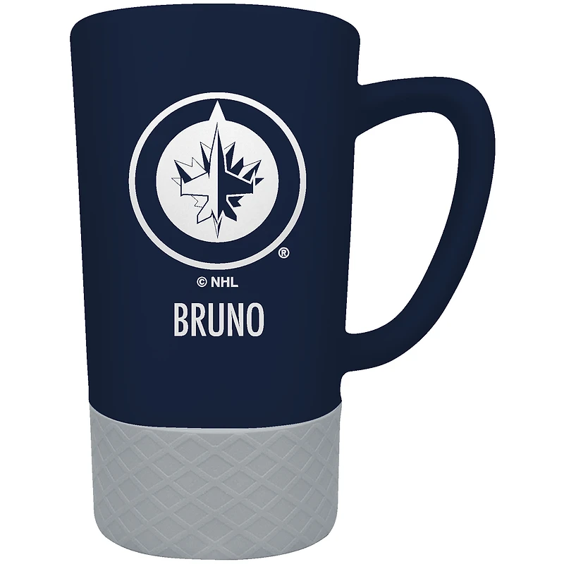 Winnipeg Jets Team Logo 16oz. Personalized Laser Etched Jump Mug