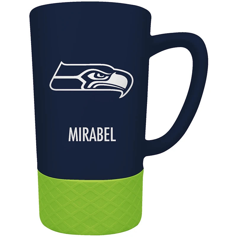 Seattle Seahawks Team Logo 16oz. Personalized Laser Etched Jump Mug
