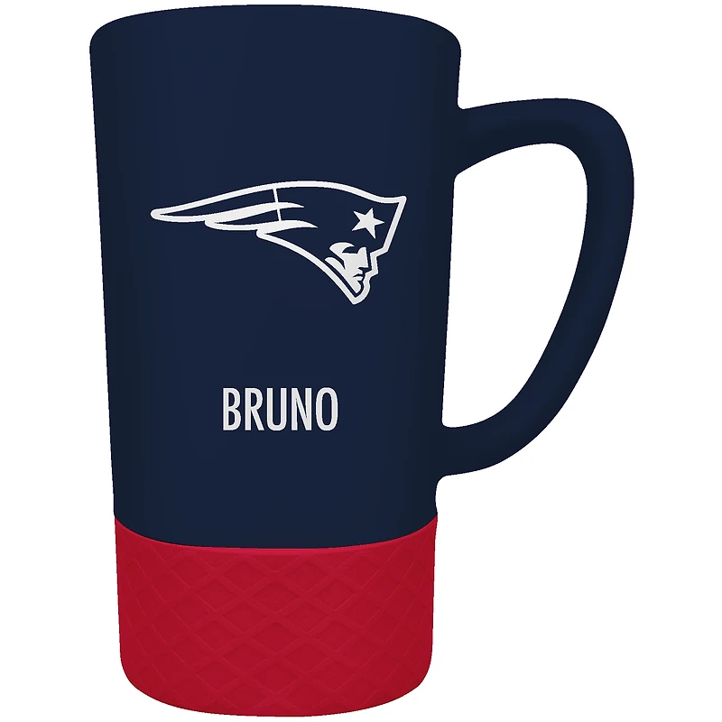 New England Patriots Team Logo 16oz. Personalized Laser Etched Jump Mug