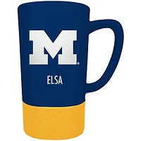 Michigan Wolverines Team Logo 16oz. Personalized Laser Etched Jump Mug