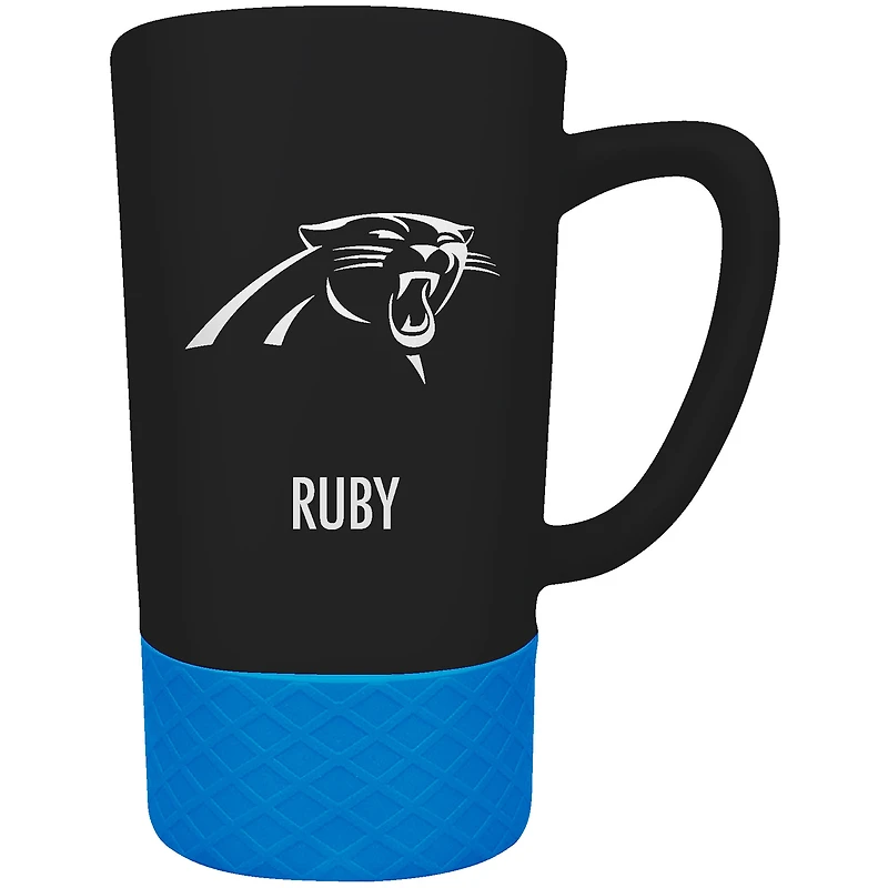 Carolina Panthers Team Logo 16oz. Personalized Laser Etched Jump Mug