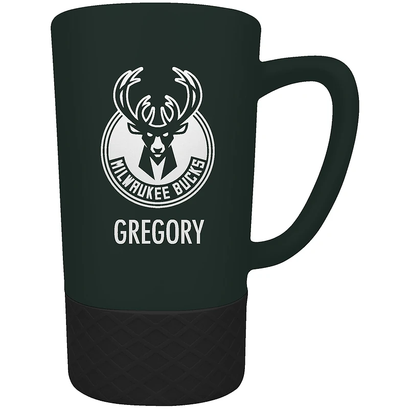 Milwaukee Bucks Team Logo 16oz. Personalized Laser Etched Jump Mug