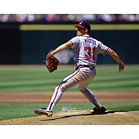Greg Maddux Atlanta Braves Unsigned Pitches During 1995 Season vs. San Francisco Giants Photograph