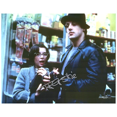 Talia Shire Rocky Autographed 11" x 14" In Pet Store with Rocky Photograph