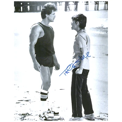 Talia Shire Rocky III Autographed 11" x 14" On the Beach with Rocky Photograph