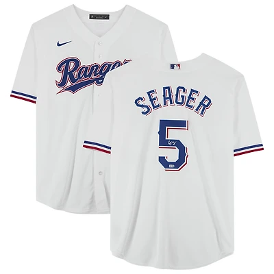 Corey Seager White Texas Rangers Autographed Nike Replica Jersey