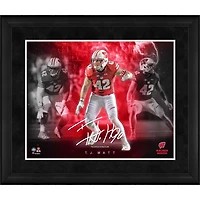 T.J. Watt Wisconsin Badgers Facsimile Signature Framed 16" x 20" Stars of the Game Collage